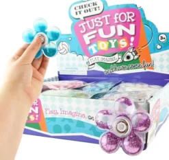 Fidget spinner kukka glitteri