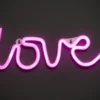 Finnlumor led teksti love sininen