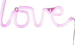 Finnlumor led teksti love sininen