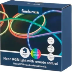 Finnlumor neon rgb-valo 5 m kaukosäätime