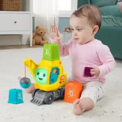Fisher price lasku ja pinoamis nosturi