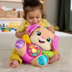 Fisher price laugh and learn koira pink