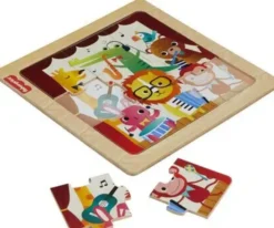 Fisher price puinen palapeli eläimet 10p
