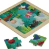 Fisher price puinen palapeli ötökät 10 p