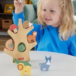 Fisher price puinen tasapainoilu puu