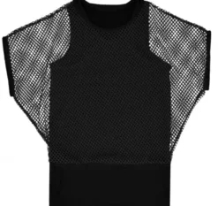 Fishnet top black (m/l)