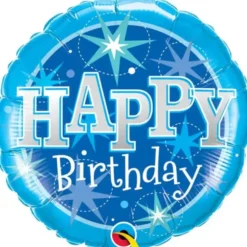 Foliopallo happy birthday sininen 46cm