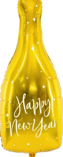 Foliopallo happy new year gold 81cm
