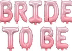 Foliopallo kirjaimet bride to be