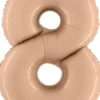 Foliopallo numero 8, beige 102cm