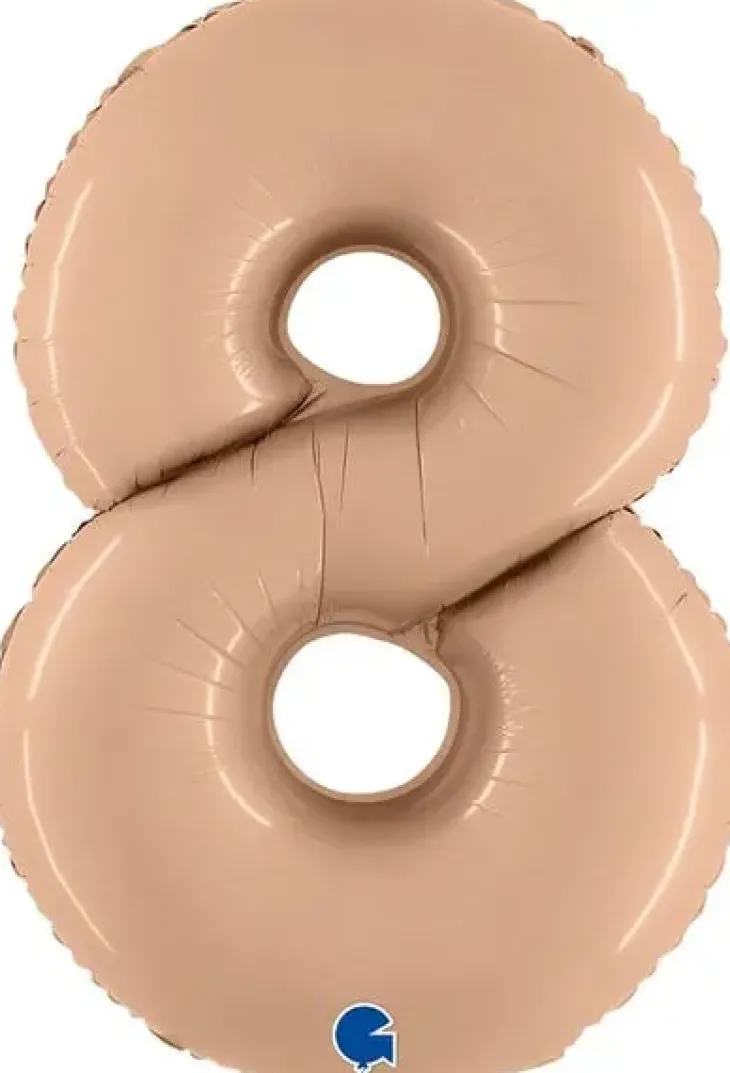 Foliopallo numero 8, beige 102cm