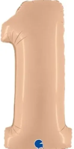 Foliopallo numero 1 beige 102cm