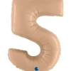 Foliopallo numero 5, beige 102cm