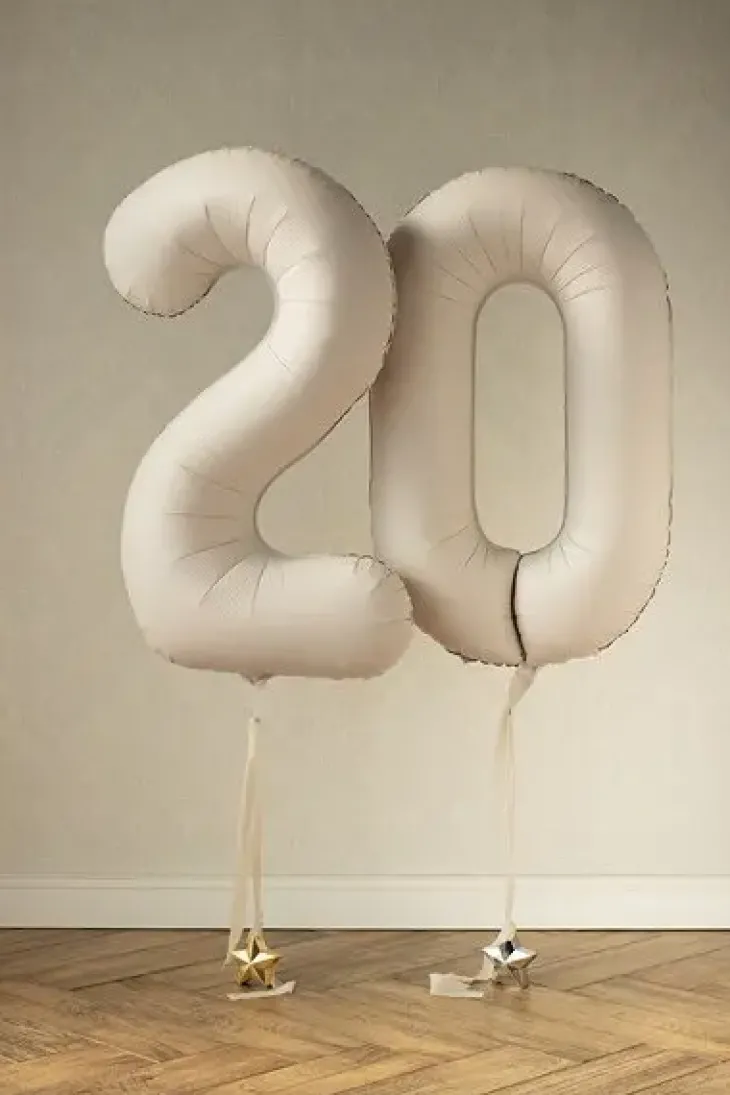 Foliopallo numero 0 86 cm vaalea beige