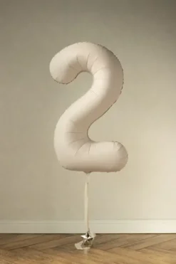Foliopallo numero 2 86 cm vaalea beige