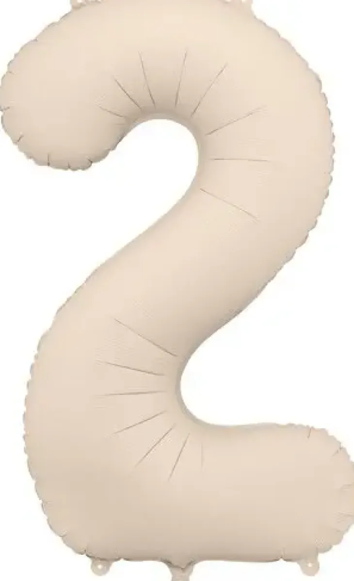 Foliopallo numero 2 86 cm vaalea beige