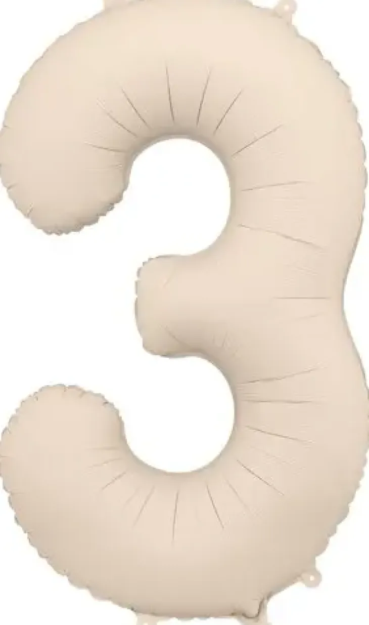 Foliopallo numero 3 86 cm vaalea beige