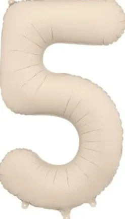 Foliopallo numero 5 86 cm vaalea beige