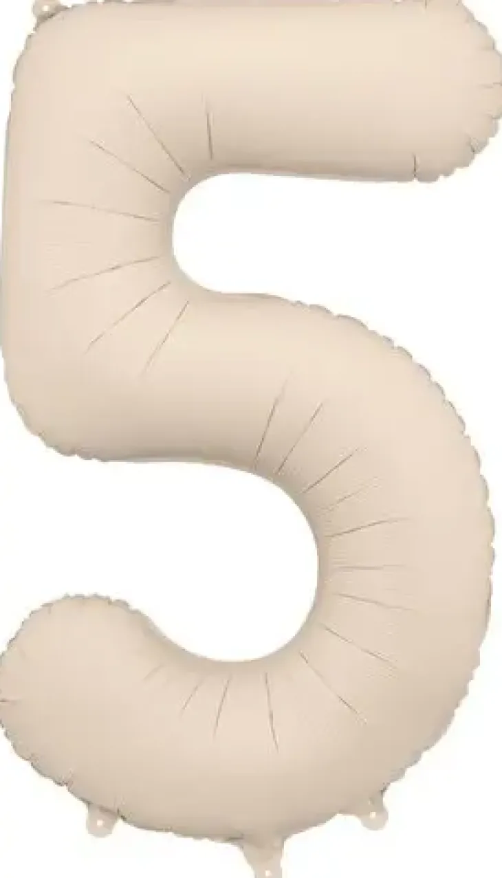 Foliopallo numero 5 86 cm vaalea beige