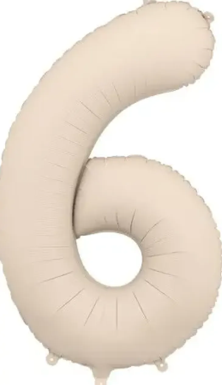 Foliopallo numero 6 86 cm vaalea beige