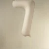 Foliopallo numero 7 86 cm vaalea beige