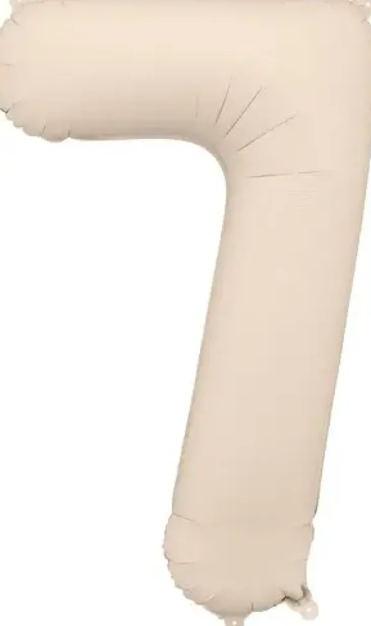 Foliopallo numero 7 86 cm vaalea beige