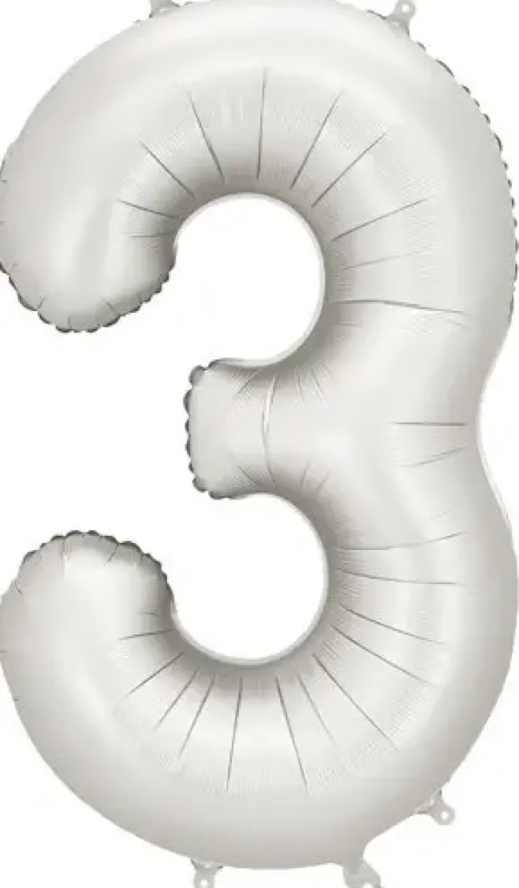 Foliopallo numero 3 hopeinen 86cm