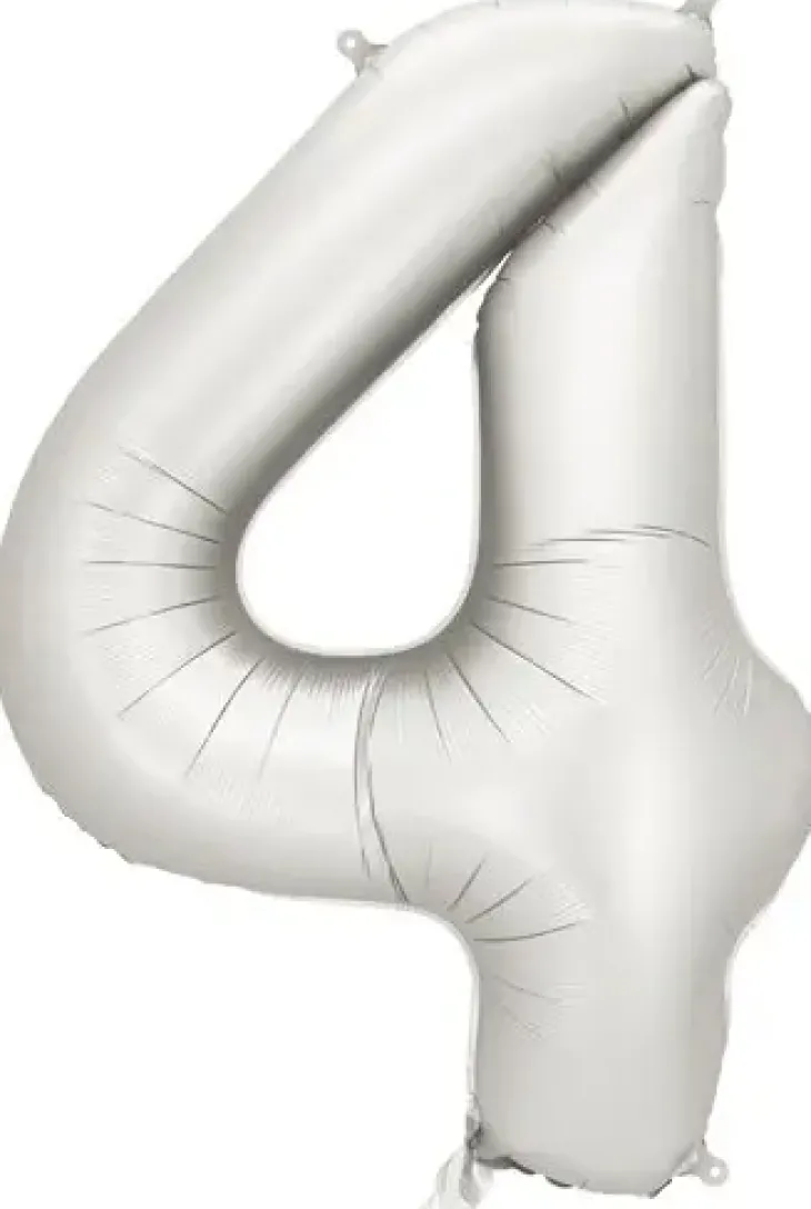 Foliopallo numero 4 hopeinen 86cm