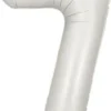 Foliopallo numero 7 hopeinen 86cm