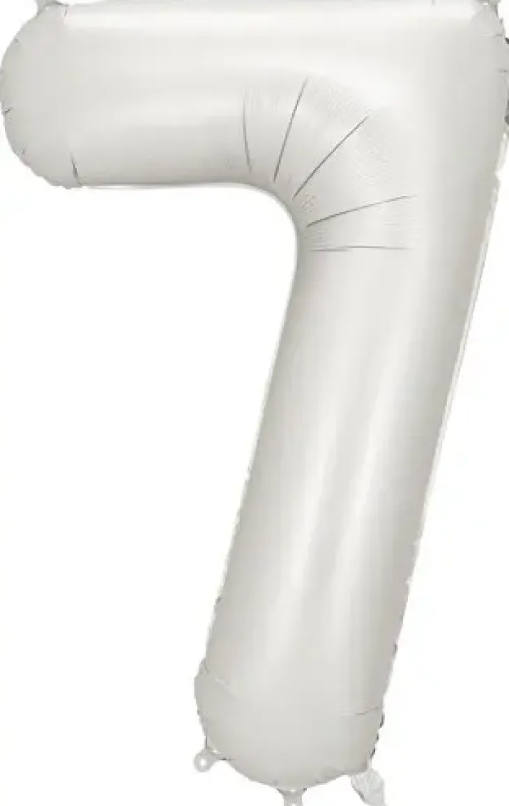 Foliopallo numero 7 hopeinen 86cm
