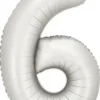 Foliopallo numero 6 hopeinen 86cm