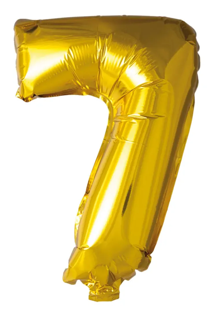 Foliopallo numero 7 kulta 41cm