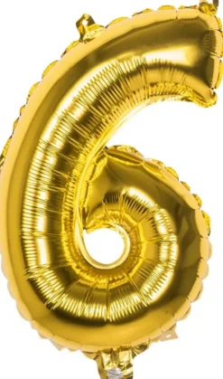 Foliopallo numero 6 kulta 36 cm