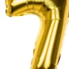 Foliopallo numero 7 kulta 36 cm