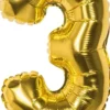 Foliopallo numero 3 kulta 36 cm