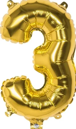 Foliopallo numero 3 kulta 36 cm