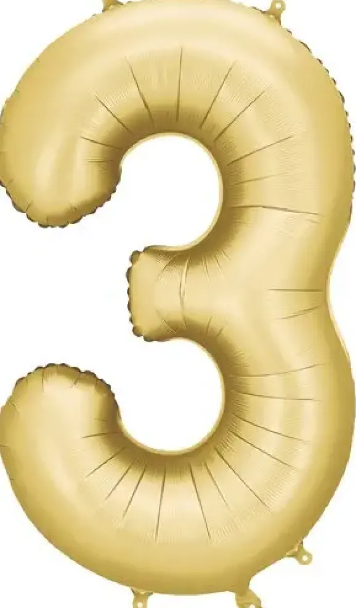 Foliopallo numero 3 matta kulta 86cm