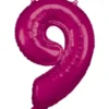 Foliopallo numero 9 pinkki 86cm