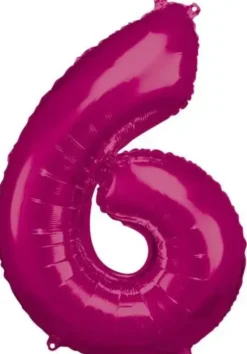 Foliopallo numero 6 pinkki 86cm