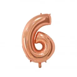 Foliopallo numero 6 ruusukulta 66cm