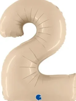Foliopallo numero 2, satin white 102cm