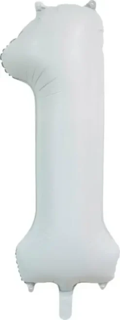 Foliopallo numero 1,satin white 86cm
