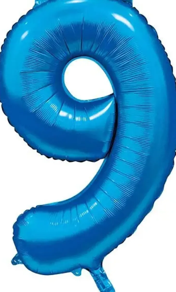 Foliopallo numero 9 sininen 86cm