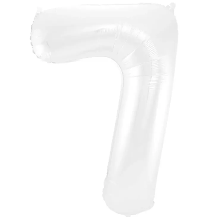 Foliopallo numero 7 valkea 86cm