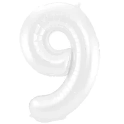 Foliopallo numero 9 valkea 86cm