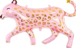 Foliopallo pinkki leopardi 114 x80 cm
