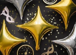 Foliopallo 4-point star 45 cm kulta