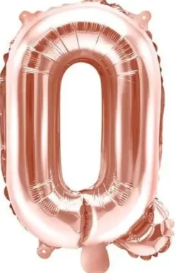 Foliopallo q kirjain 35cm ruusukulta