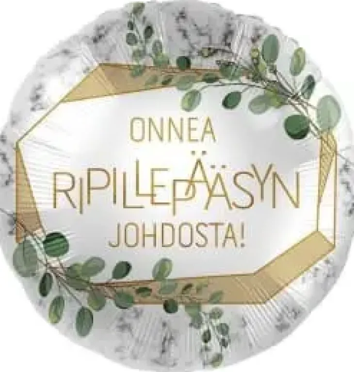 Foliopallo rippi onnittelu 43cm