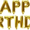 Foliopallosetti happy birthday kulta